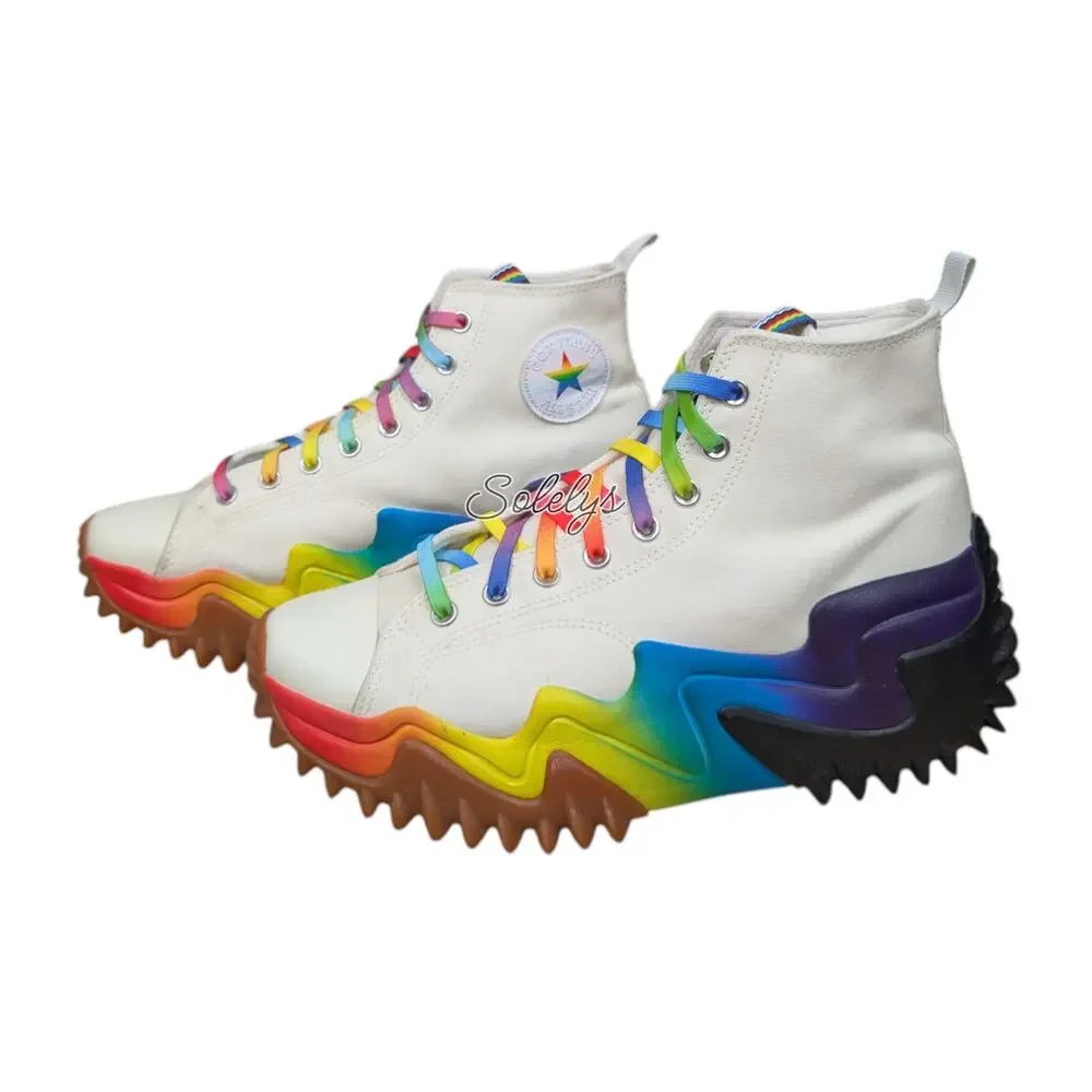 Converse Run Star Motion High Top Pride Platform Sneaker Mens 12 Womens 13.5 - Picture 4 of 10